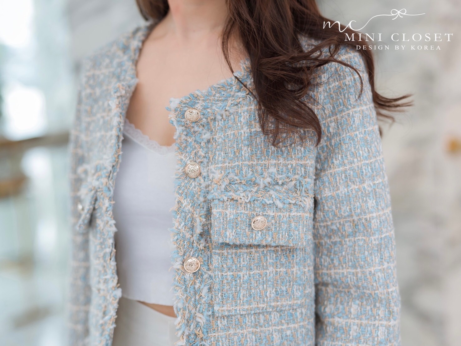 เสื้อคลุมทวีตสไตล์เกาหลี