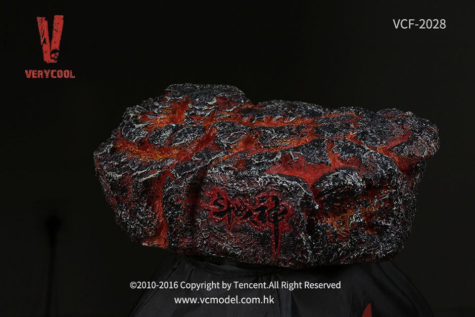 VERYCOOL DZS-003 + VCF-2028 1/6 “Dou Zhan Shen” Series of Tencent Game - RAKSA + Stone-Shaped Display Stand