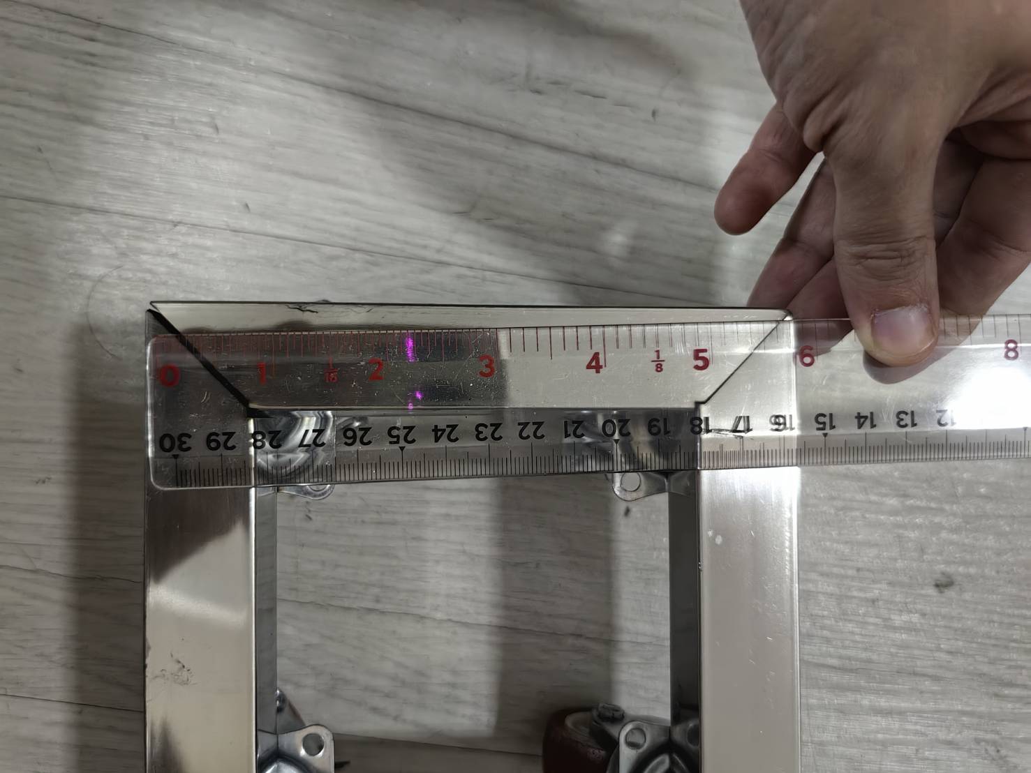 OT239 ฐานรองสเตนเลสมีล้อ 6 นิ้ว ฐานล้อเลื่อนสแตนเลส