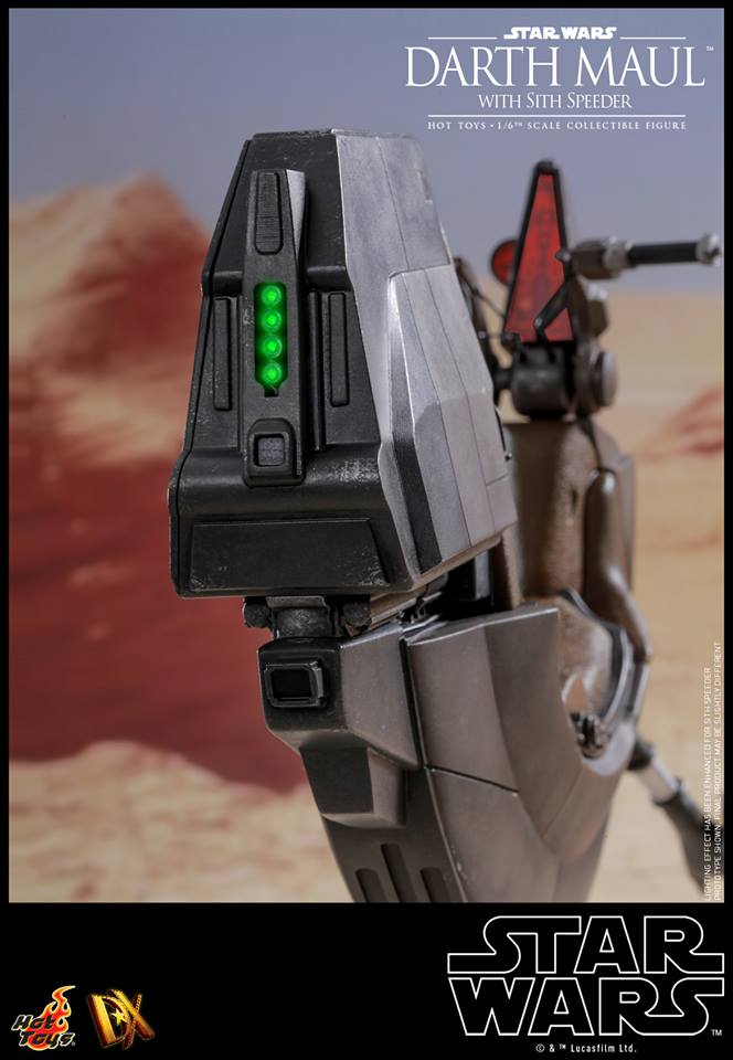 Hot Toys DX17 STAR WARS EPISODE I: THE PHANTOM MENACE - DARTH MAUL WITH SITH SPEEDER