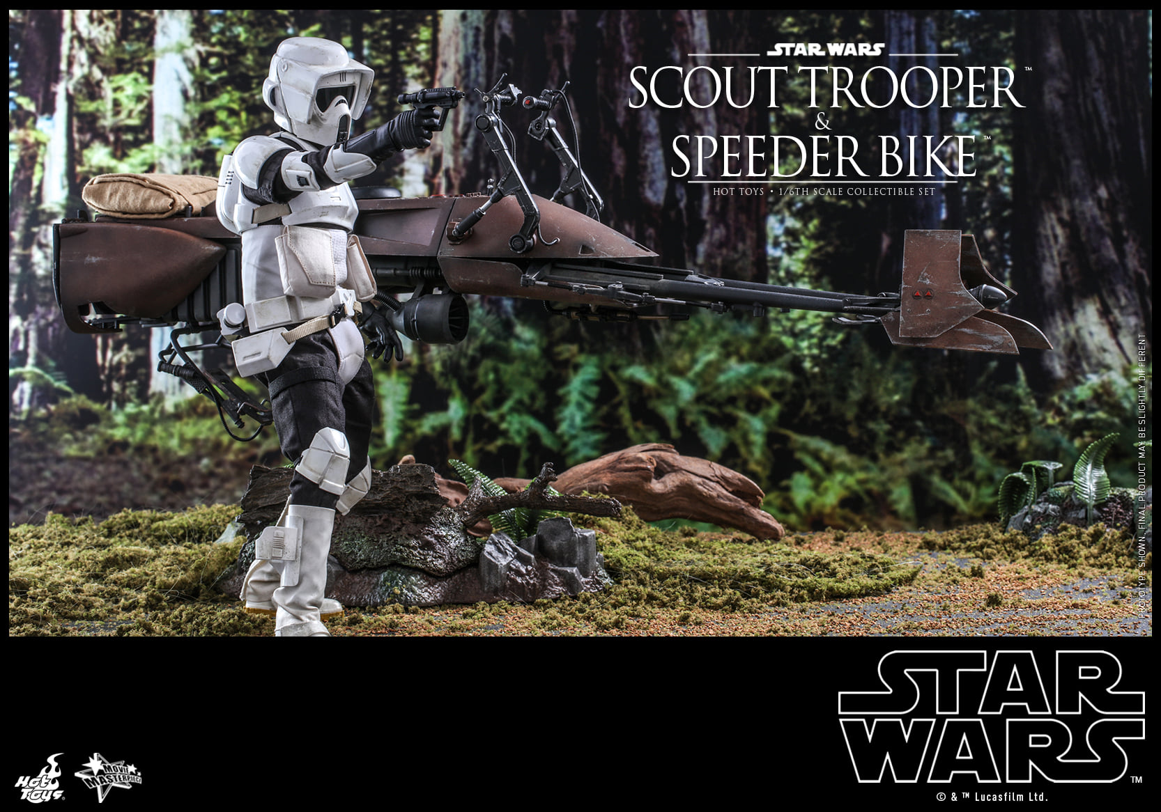 Hot Toys MMS612 1/6 Star Wars: Return of the Jedi - Scout Trooper and Speeder Bike