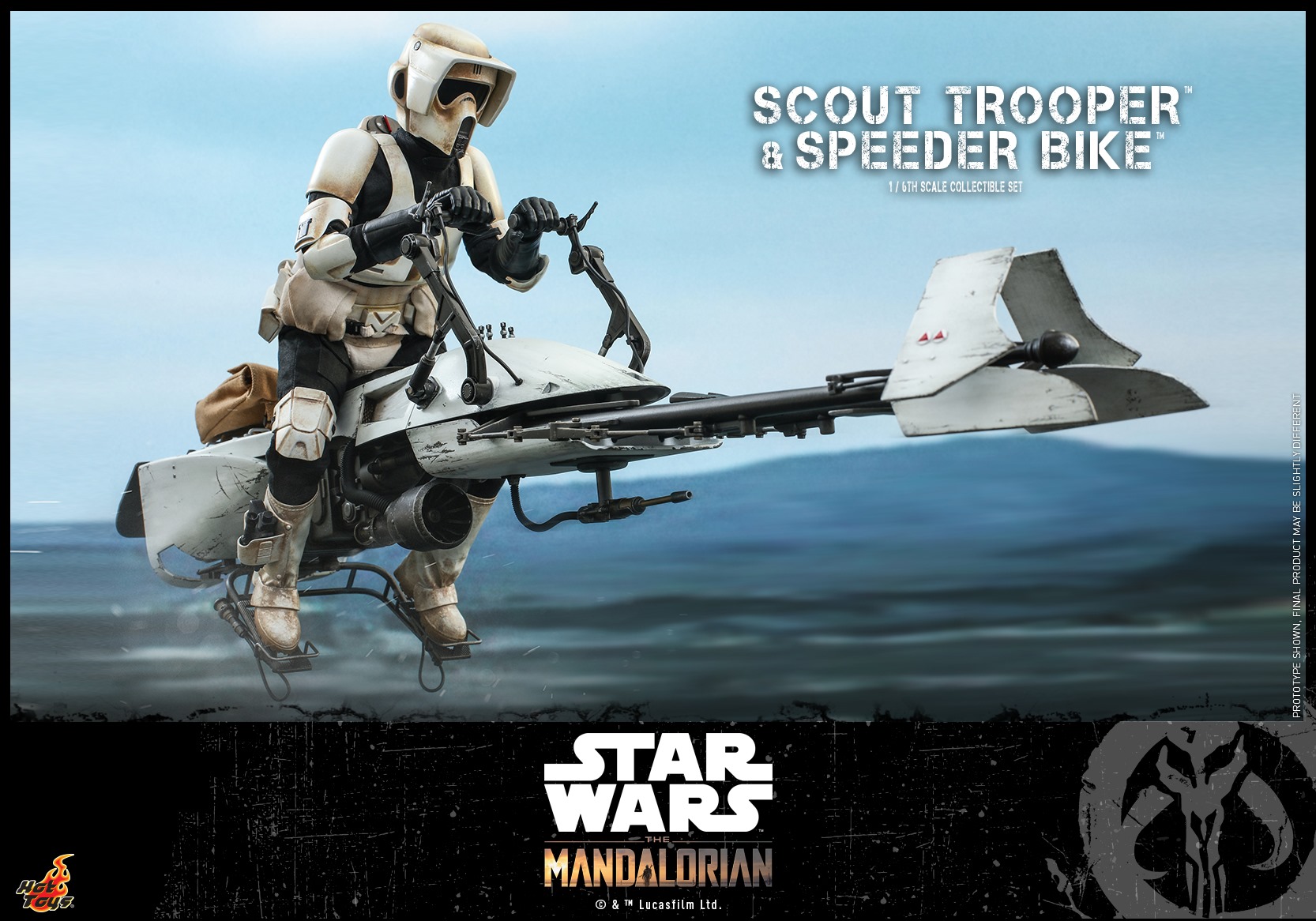 Hot Toys TMS017 The Mandalorian 1/6 Scout Trooper and Speeder Bike