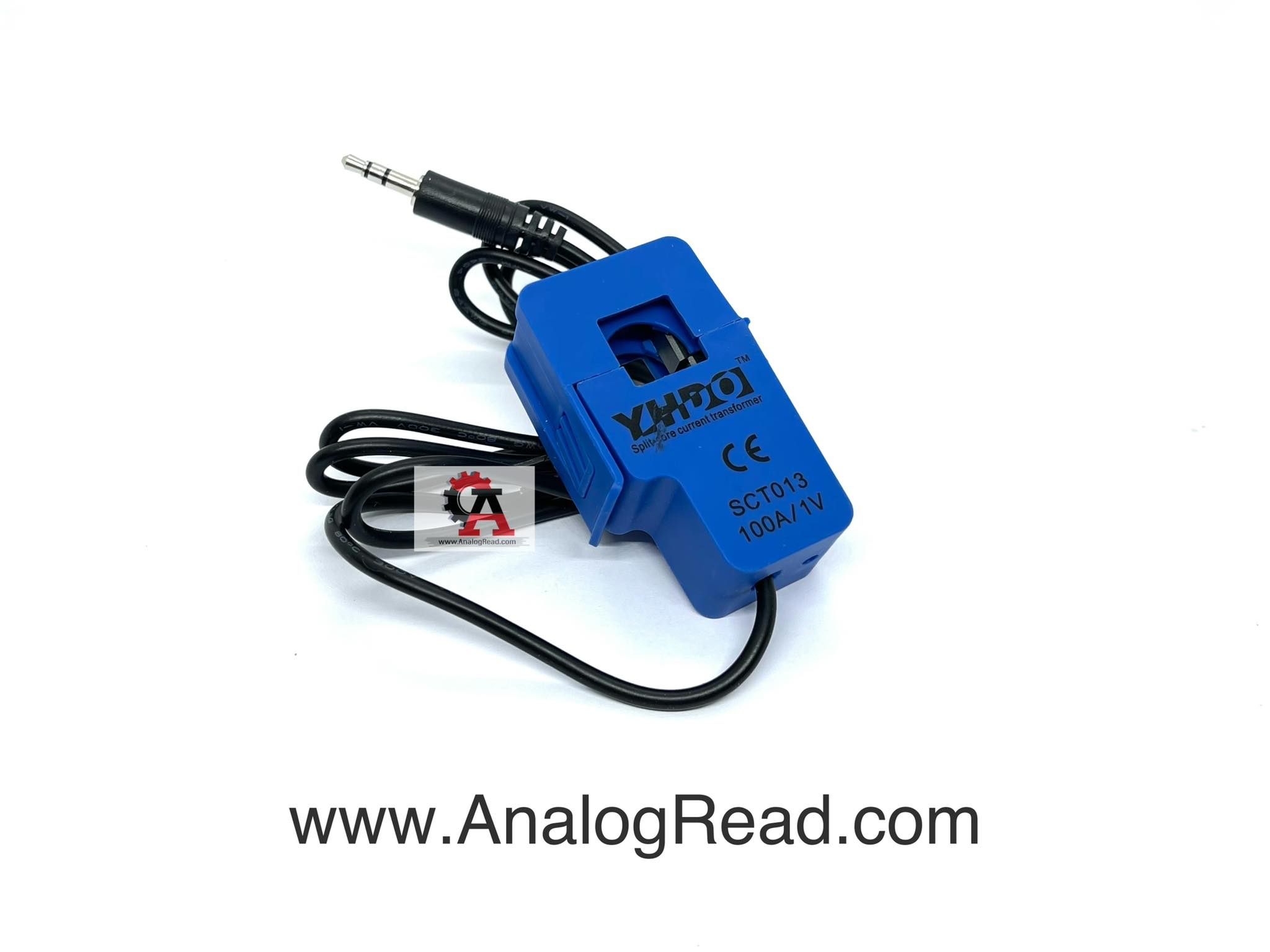 เซนเซอร์วัดกระแสไฟฟ้า แบบไม่ต้องตัดสายไฟ CT sensor SCT-013 100A/1v