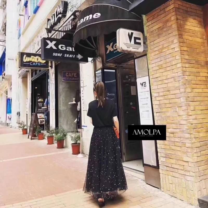 ชุดเซ็ทเสื้อยืดDior กระโปรงยาว