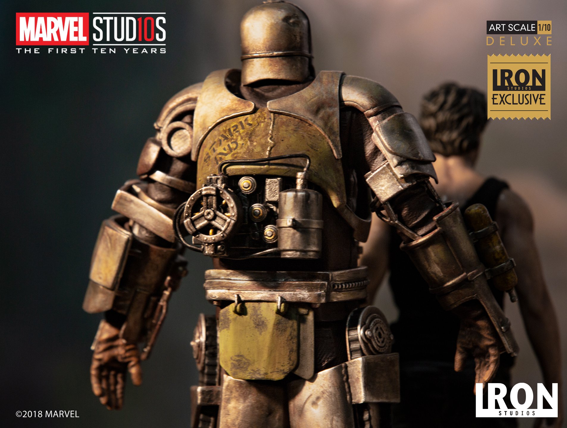Iron Studios Deluxe Art Scale 1/10 Tony Stark & Mark I (EX)
