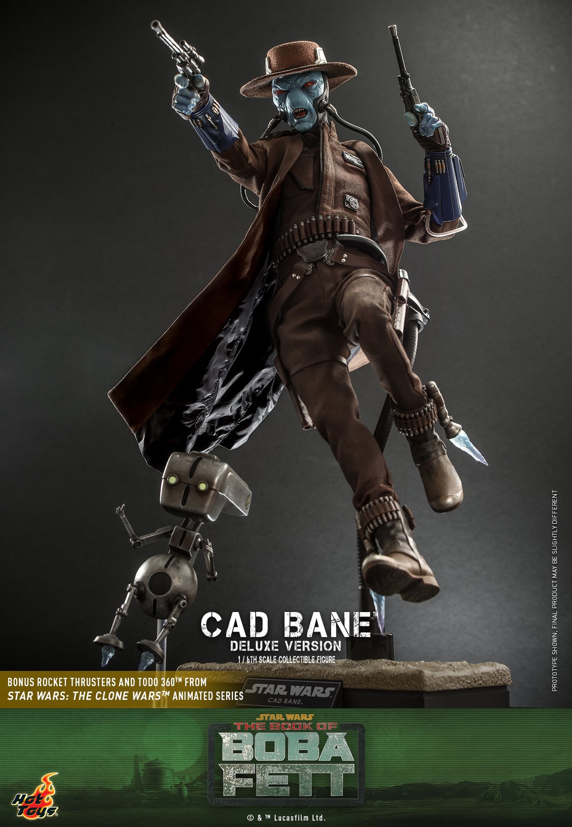Hot Toys TMS080 1/6 Star Wars: The Book of Boba Fett™ - Cad Bane™ (Deluxe Version)