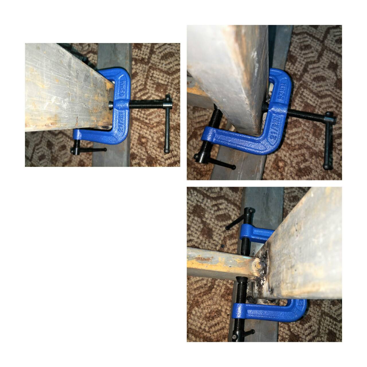 CP18 แคลมป์ 3 ทาง 2 นิ้ว งานไม้ เหล็ก แข็งแรง