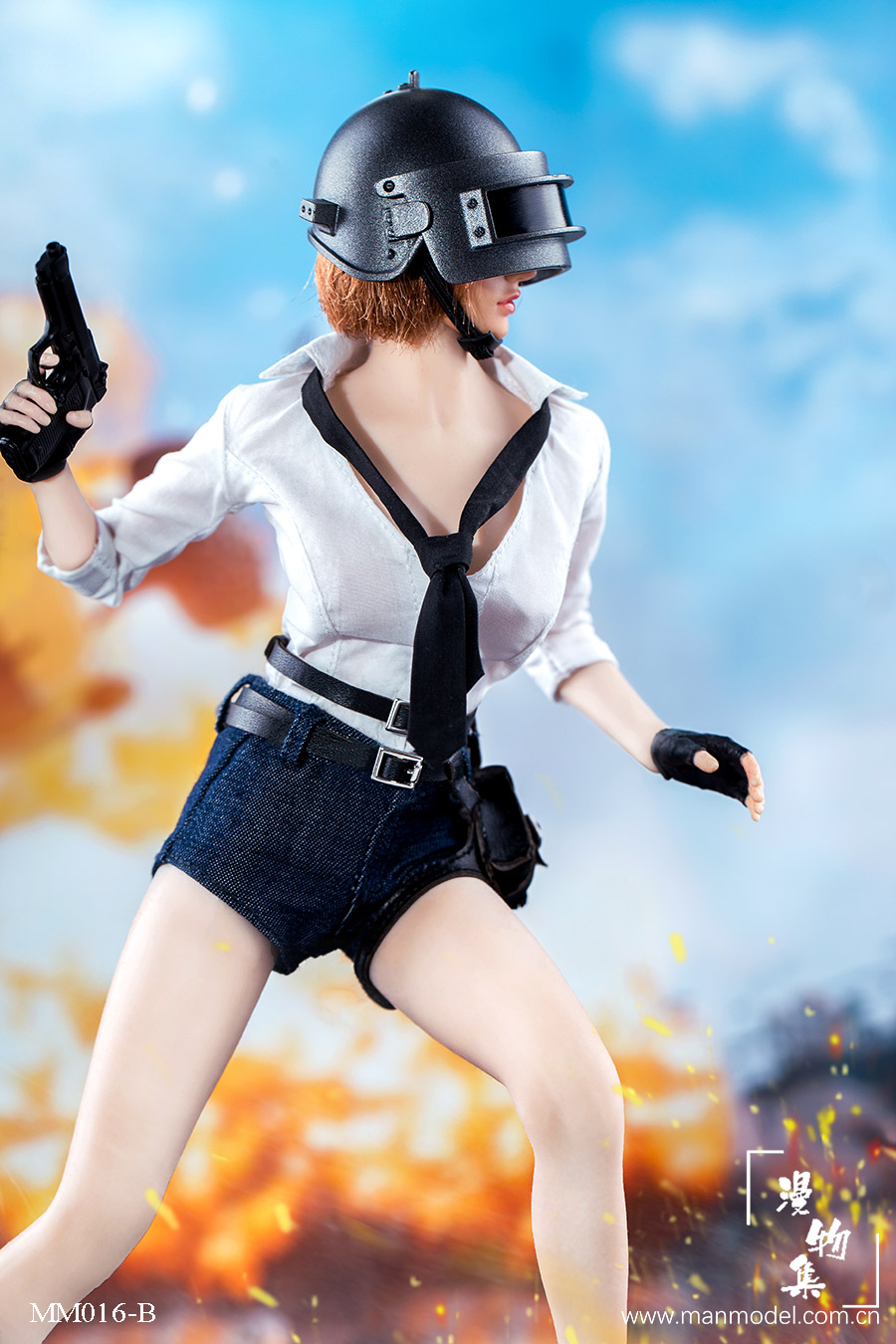 Manmodel MM016-A, MM016-C Chicken Dinner Female Combat Suit (Dark Blue)/(Light blue)