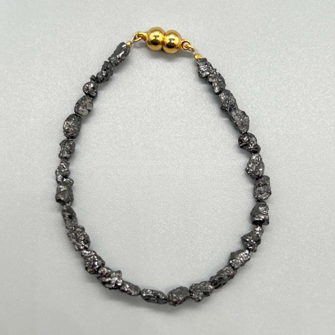 Black Diamond สร้อยข้อมือ แบล็คไดมอนด์ สร้อยข้อมือเพชรแท้สีดำ V2