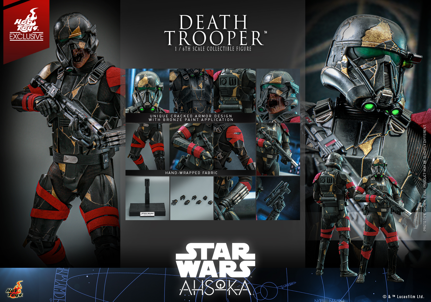 Hot Toys TMS134 Star Wars: Ahsoka - Death Trooper [Hot Toys Exclusive]