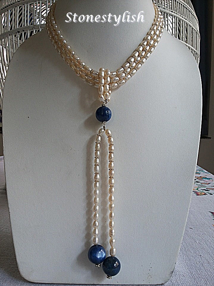 สร้อยคอมุกน้ำจืด Fresh Water Pearl, Vintage design # ลด 50% #