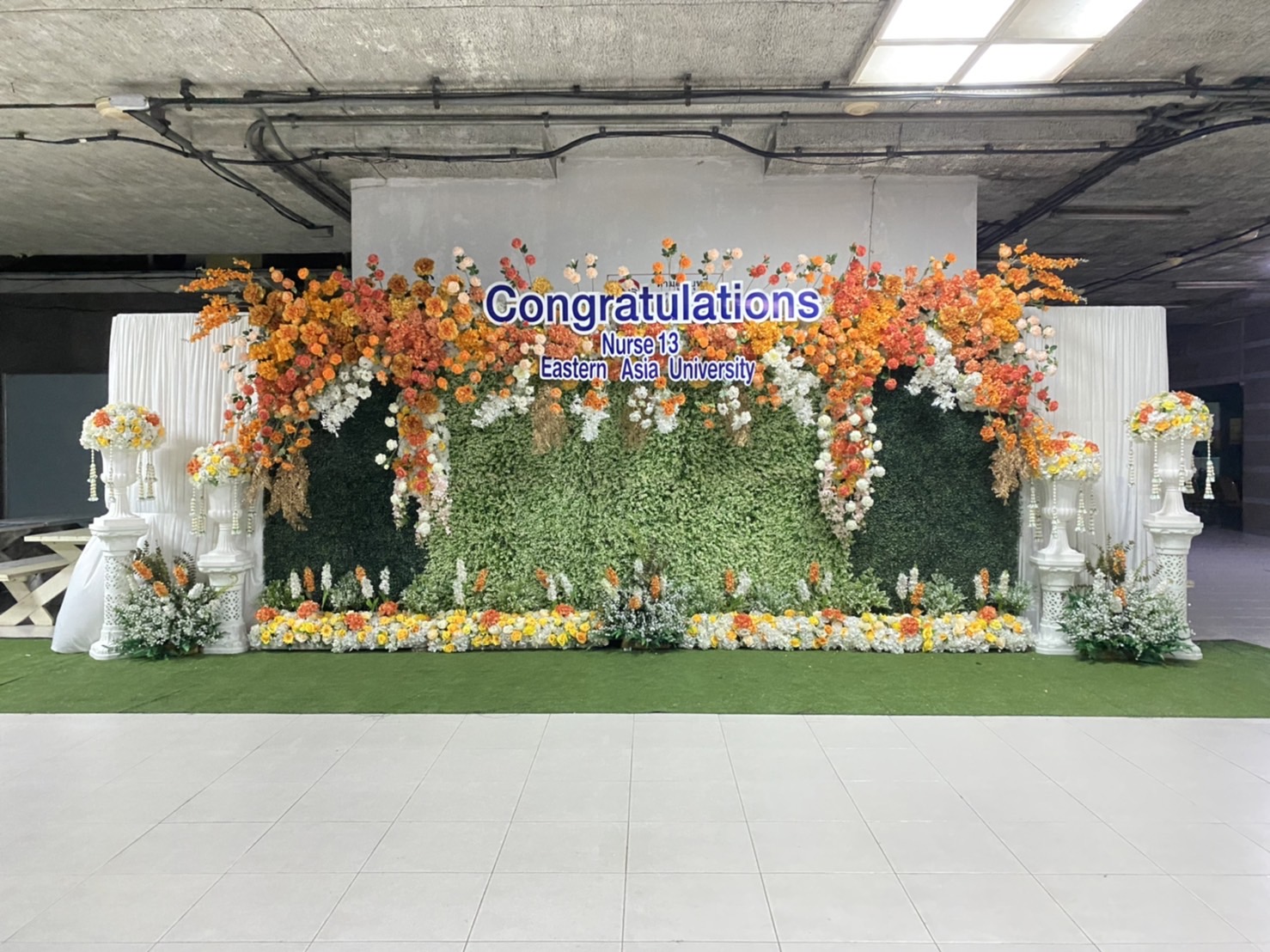 ซุ้มถ่ายภาพงานรับหมวกพยาบาล 3 m x 2.2 m