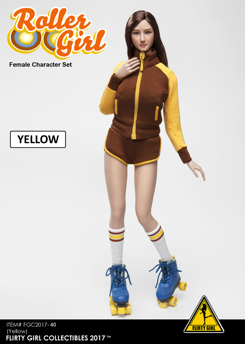 Flirty Girl FGC2017-39 / FGC2017-40 / FGC2017-41 1/6 Roller Girl Female Character Set