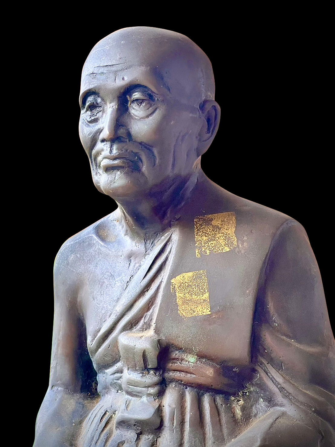 หลวงปู่ทวด วัดช้างให้ หน้าตัก9นิ้ว ปี2503 ทองเหลือง