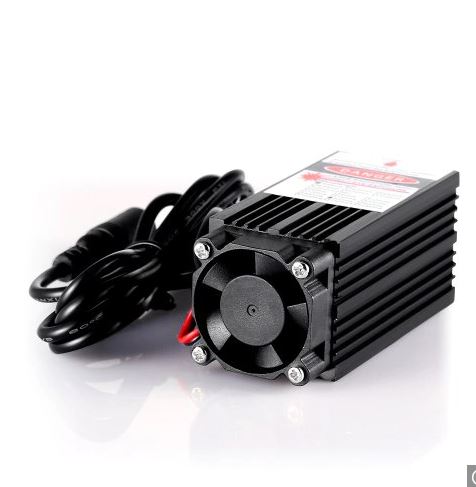 OT55 หัวแกะสลักเลเซอ 500MW ใช้ไฟ 12V 2A สำหรับงาน DIY