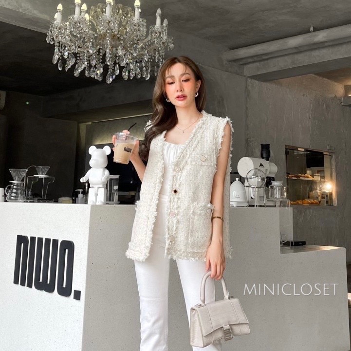 เสื้อทวีตแขนกุด เสื้อคลุมแขนกุด เสื้อกั๊ก