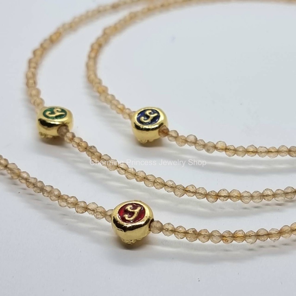 สายคล้องแมส สายคล้องแว่นตา หินนำโชค Citrine ซิทริน ชุดหัวนะโมเสาร์ห้า รุ่นรวยแล้วรวยอีก สร้อยคล้องแมส ( 4in1 ) สายคล้อง mask สายคล้องแว่น สร้อยคอหินนำโชค และยังเป็นเครื่องรางได้อีกด้วย