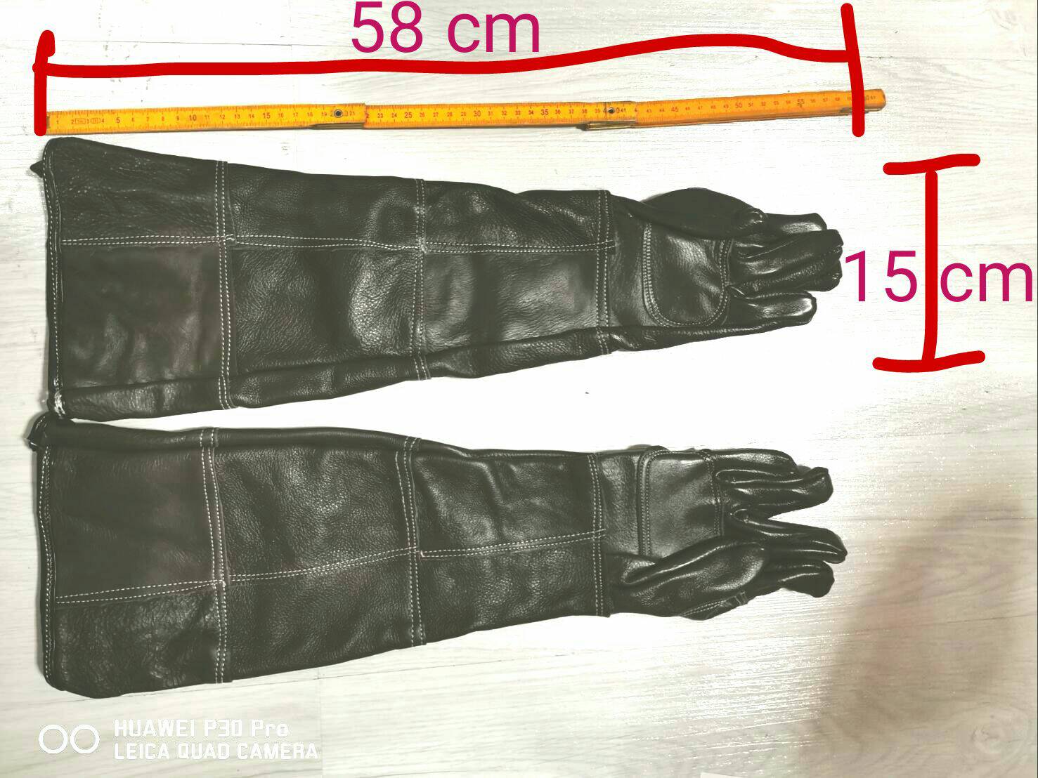 OT102 ถุงมือหนังยาวพิเศษ หนังนุ่ม กันสัตว์กัด ข่วน งานเชื่อม งานช่างต่างๆ