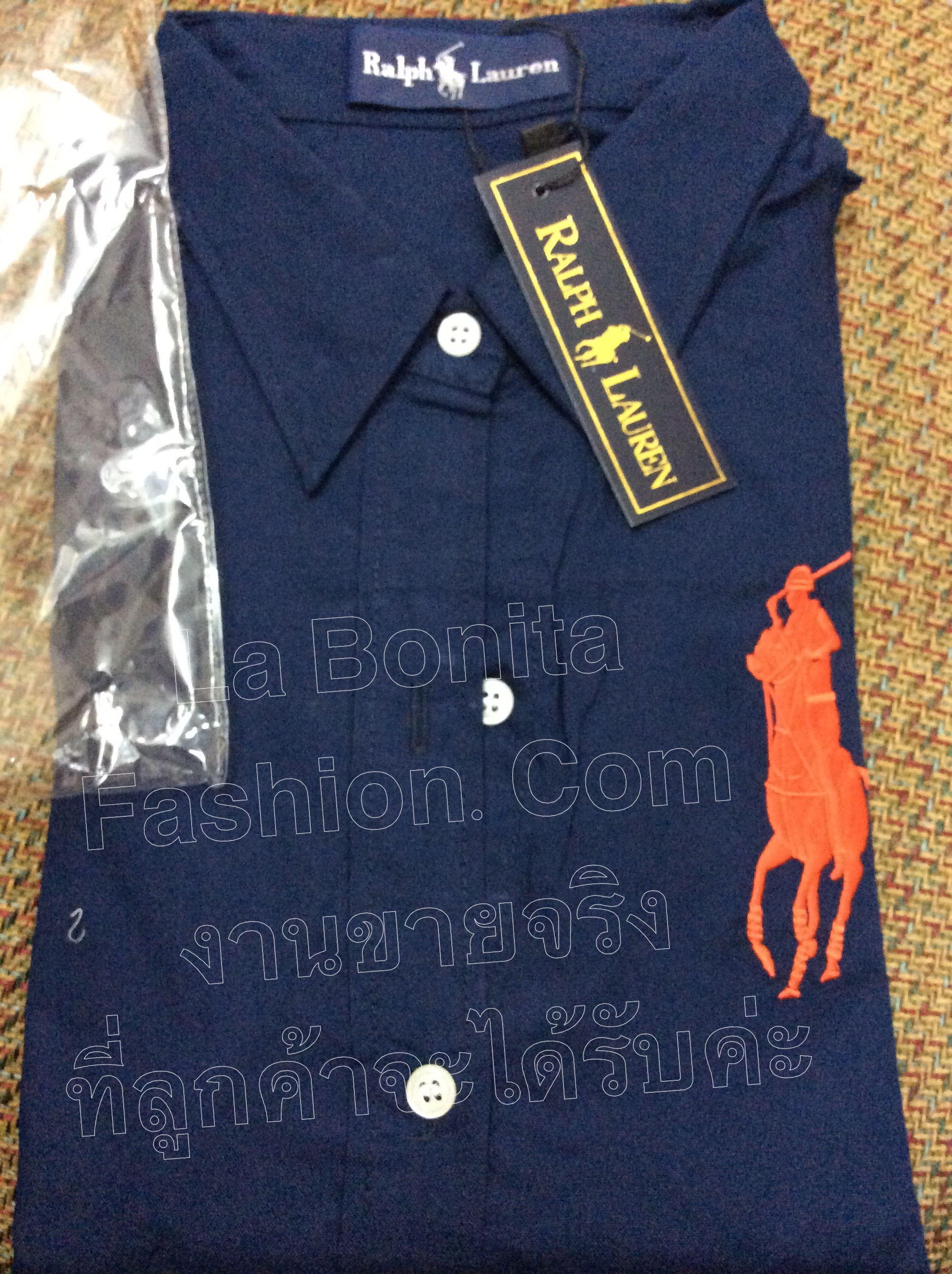 เข้าเพิ่มสีกรม ขายดีตลอดคร้า Polo by Ralph Lauren Classic Shirt ทรง classic ผ้า cotton100% ใส่ match ง่ายได้ทุกโอกาส แบบคุณแอนททองประสม และ เหล่าดาราเซเลปใส่ตรึม Must Have คร้า