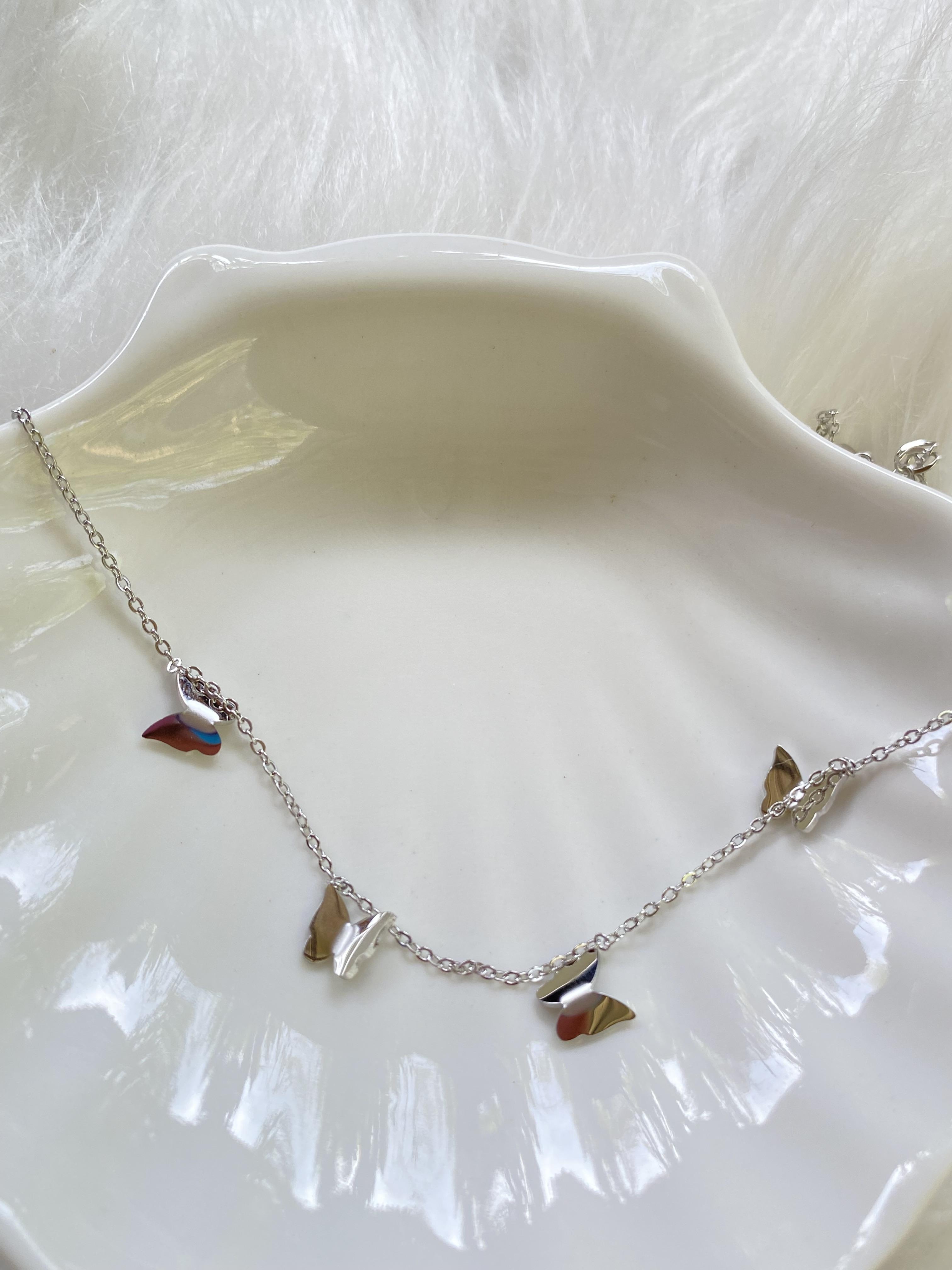 “เช็คสินค้าทัก line ก่อนโอนนะคะ”สร้อยคอสำหรับผิวแพ้ง่าย Fly Jungle_NT358