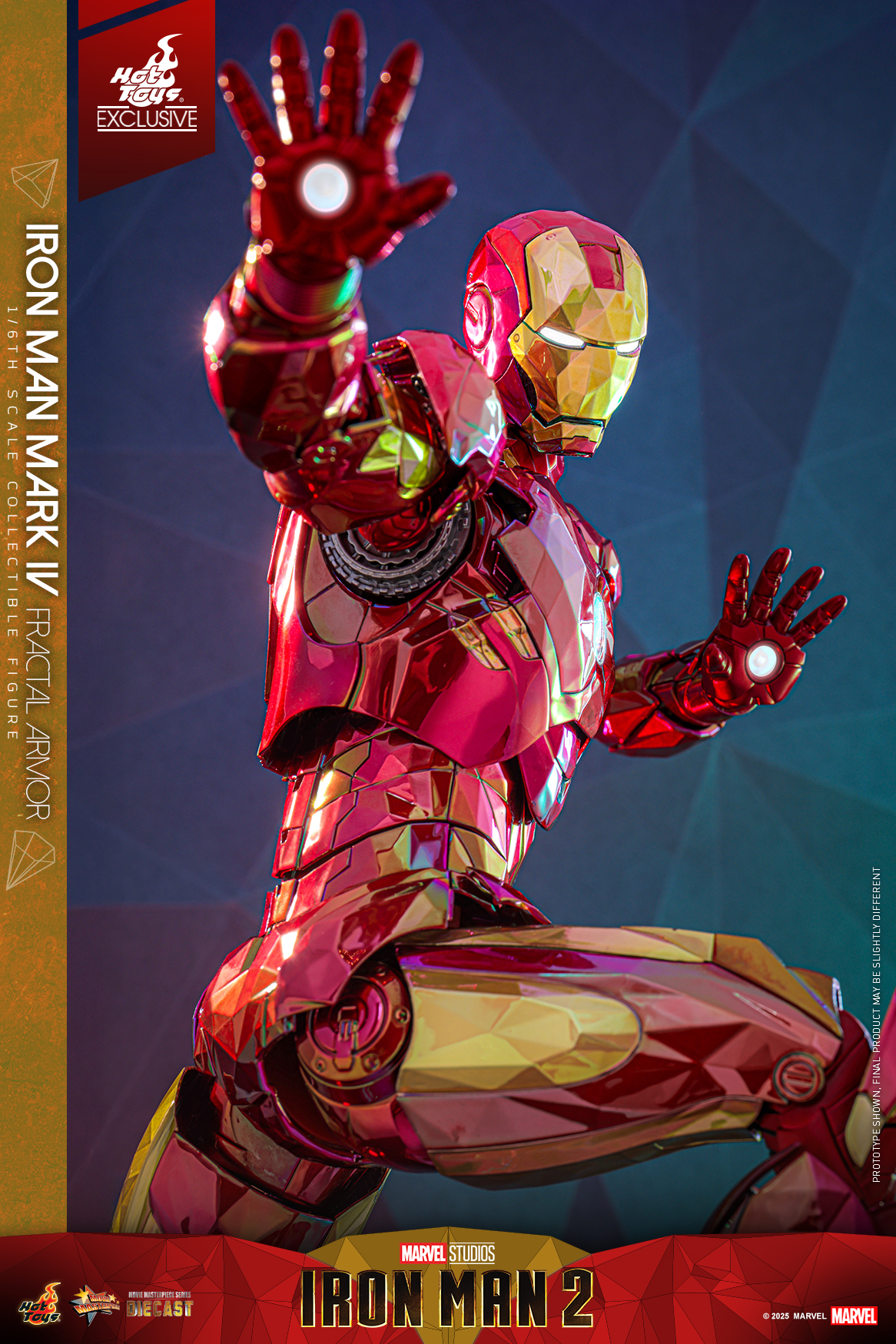 Hot Toys MMS792D70 Iron Man 2 - Iron Man Mark IV (Fractal Armor) [Hot Toys Exclusive]