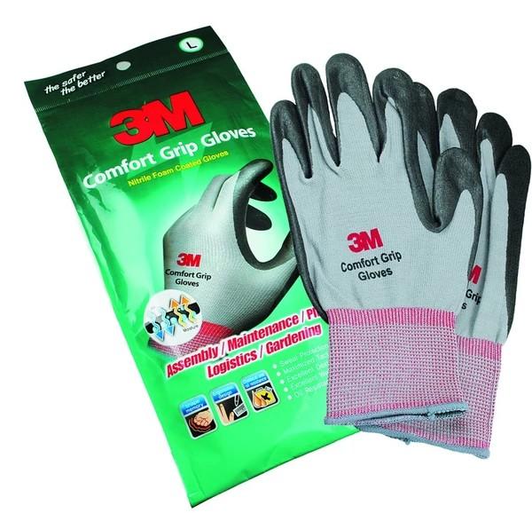 ถุงมือ 3M Comfort Grip Gloves 3M ถุงมือไนล่อน เอนกประสงค์เคลือบโฟมไนไตร