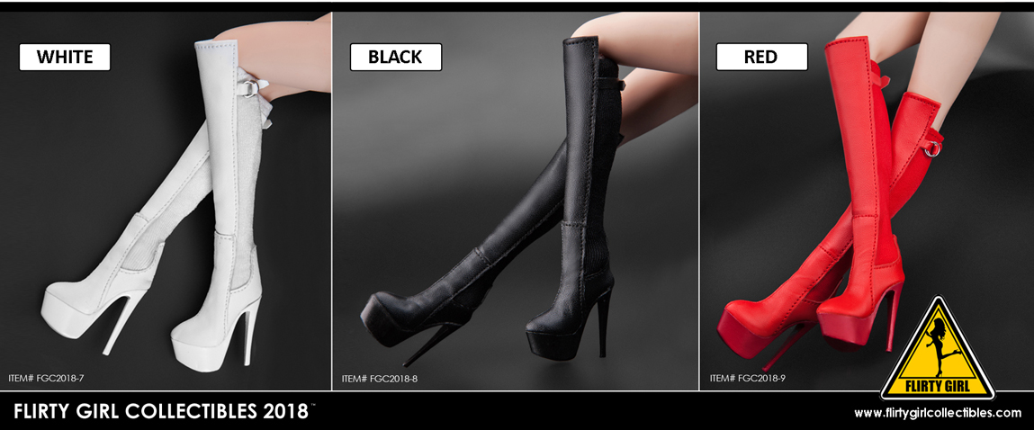 FLIRTY GIRL COLLECTIBLES FGC2018-4, 5, 6, 9 1/6 High Heel Female Shoes & Boots