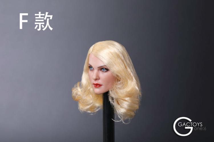 GACTOYS GC019A,C,D,E,F European and American Cold Female Head