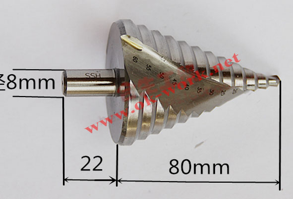 ST07 ดอกเจาะสเตนเลส step drill 6-60 mm เกรด HSS