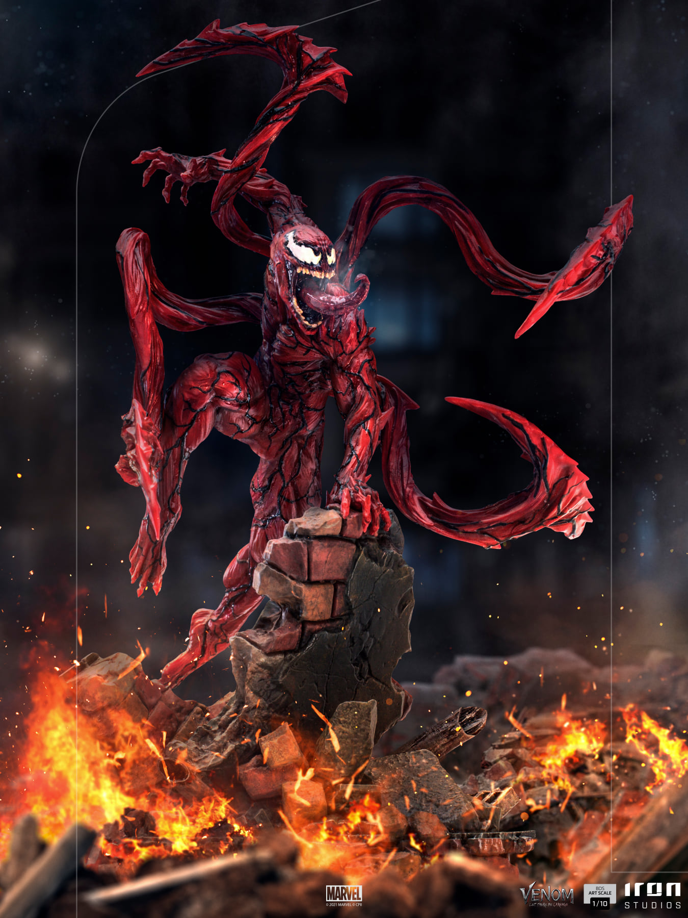 Iron Studios BDS Art Scale 1/10 Venom: Let There Be Carnage - Carnage