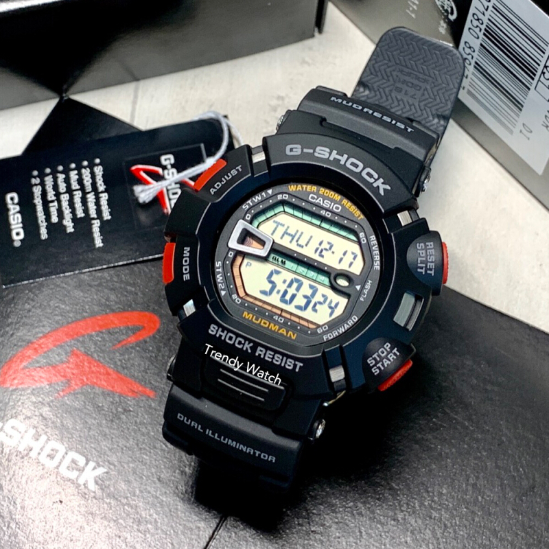 นาฬิกาข้อมือผู้ชาย Casio G-Shock Mudman รุ่น G-9000-1
