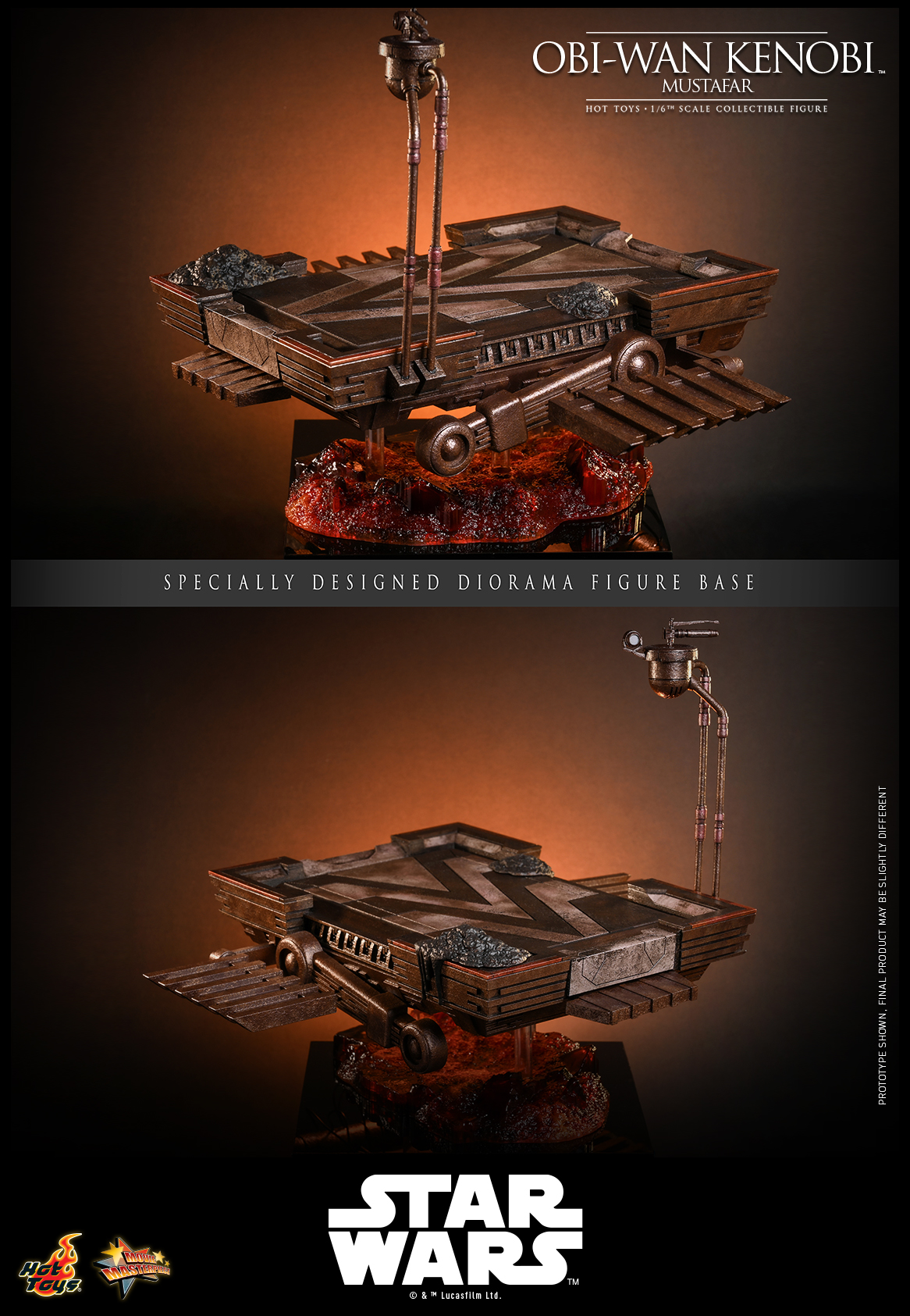 Hot Toys MMS843 Star Wars: Revenge of the Sith - Obi-Wan Kenobi (Mustafar)