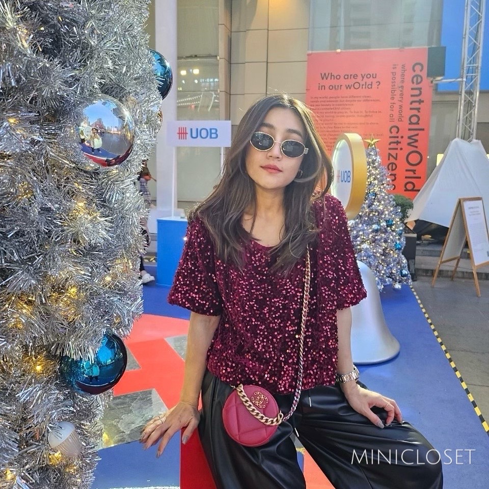 เสื้อปักเลื่อมวิ้งๆ ทรงOversize