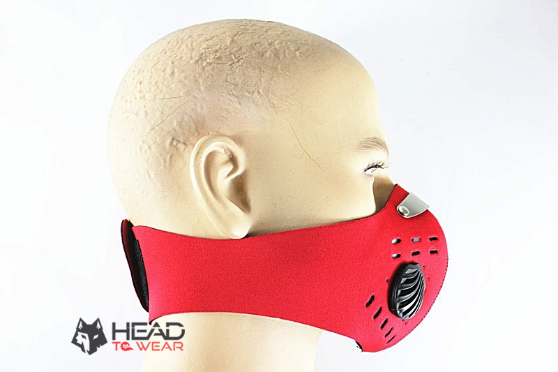 หน้ากากปิดจมูก และปาก มีแผ่นกรองฝุ่น : สีแดง RED รหัส JA005