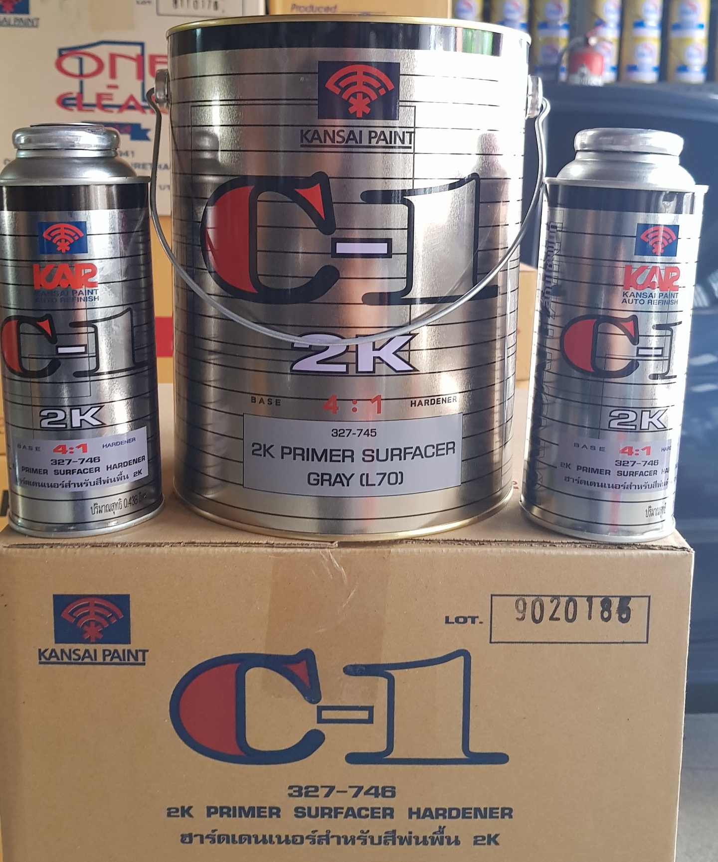 สีรองพื้น 2K-C1+ฮาร์ด ยี่ห้อตราพัด