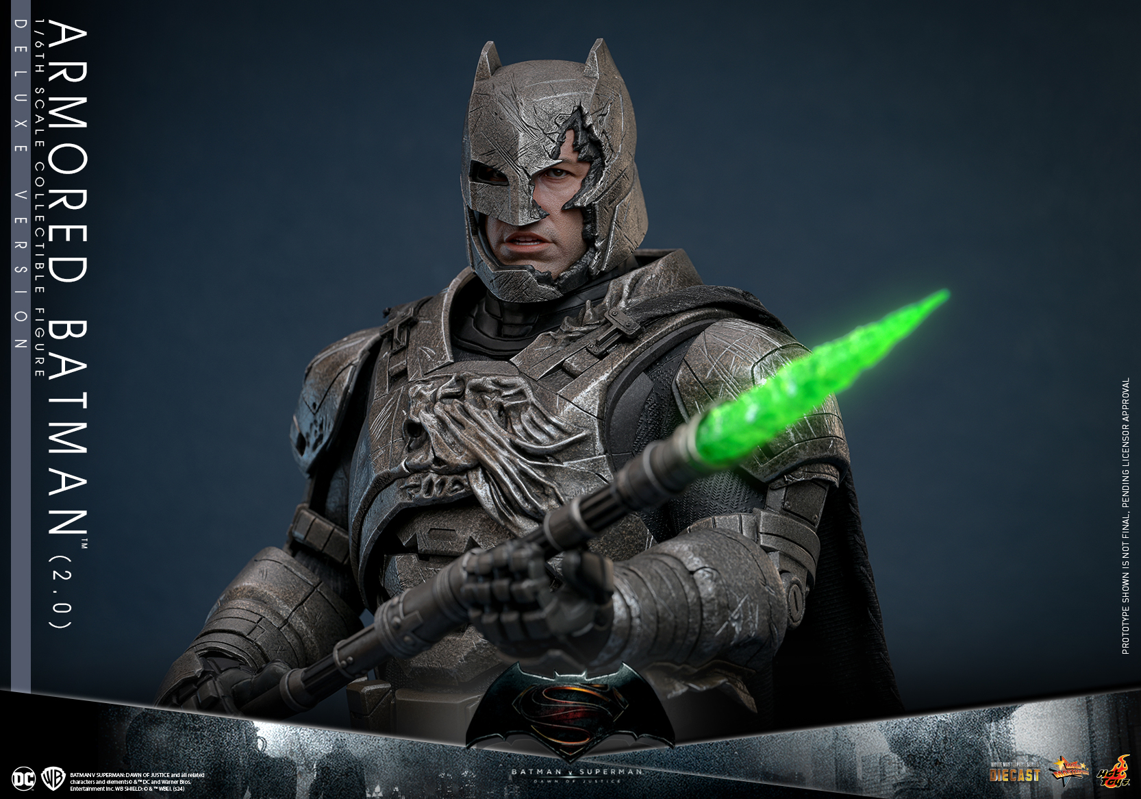 Hot Toys MMS743D63 Batman v Superman: Dawn of Justice - Armored Batman (2.0) [Deluxe Version]