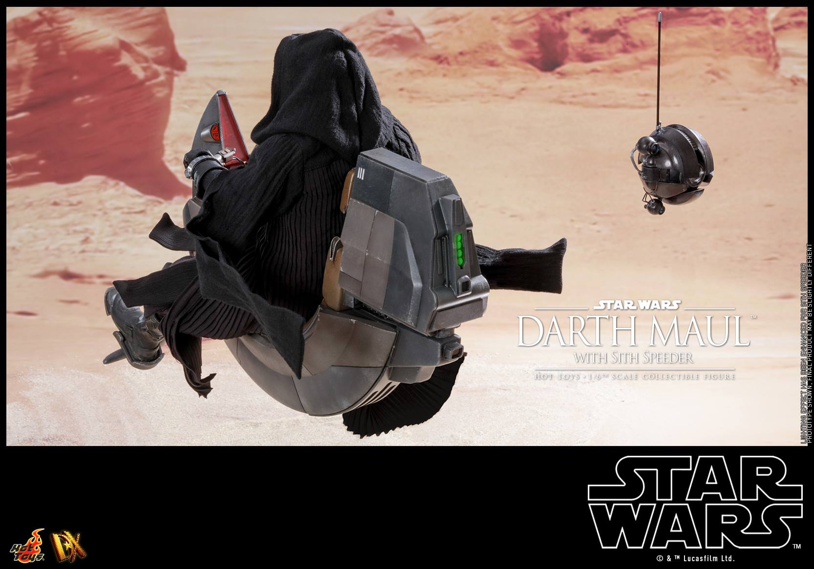 Hot Toys DX17 STAR WARS EPISODE I: THE PHANTOM MENACE - DARTH MAUL WITH SITH SPEEDER