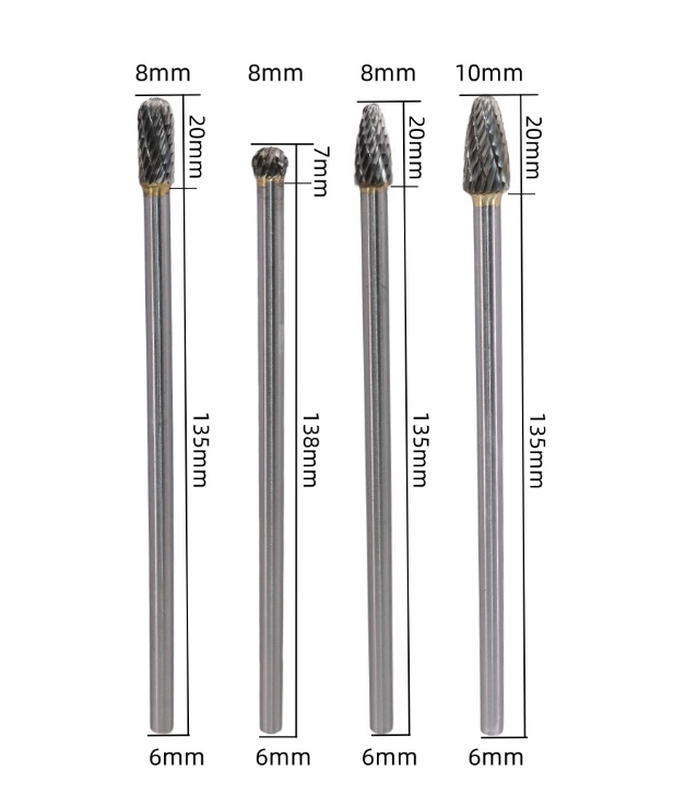 DS15 ดอกเจียรคาไบแกน 6 มิล ยาวพิเศษ *** เลือกขนาดก่อนซื้อ *** ราคาต่อ 1 ดอก