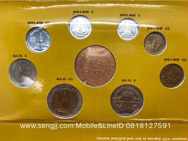 แผงเหรียญหมุนเวียน ปี พ.ศ.2549 (หมู)