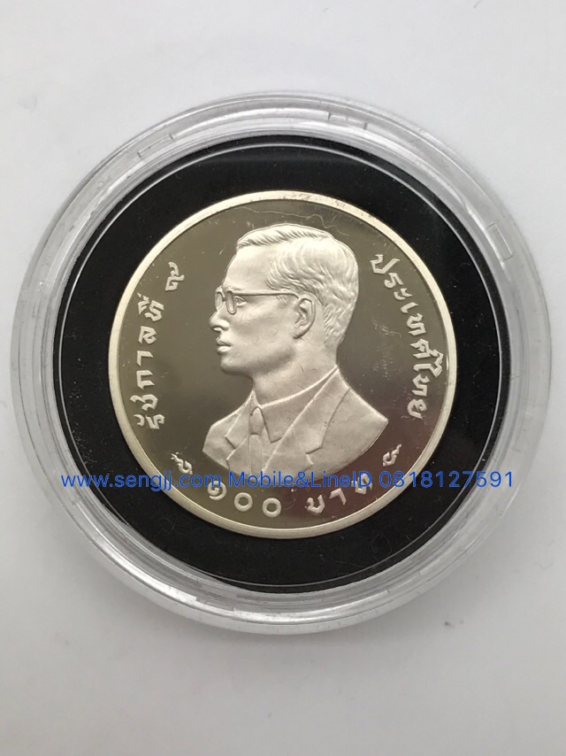 เหรียญกษาปณ์เงินขัดเงาที่ระลึก อนุรักษ์สัตว์ป่า ชุด 3 (เสือ-ช้าง) พ.ศ.2540 แบบบาง+แบบหนา ทั้งชุด 6 เหรียญ