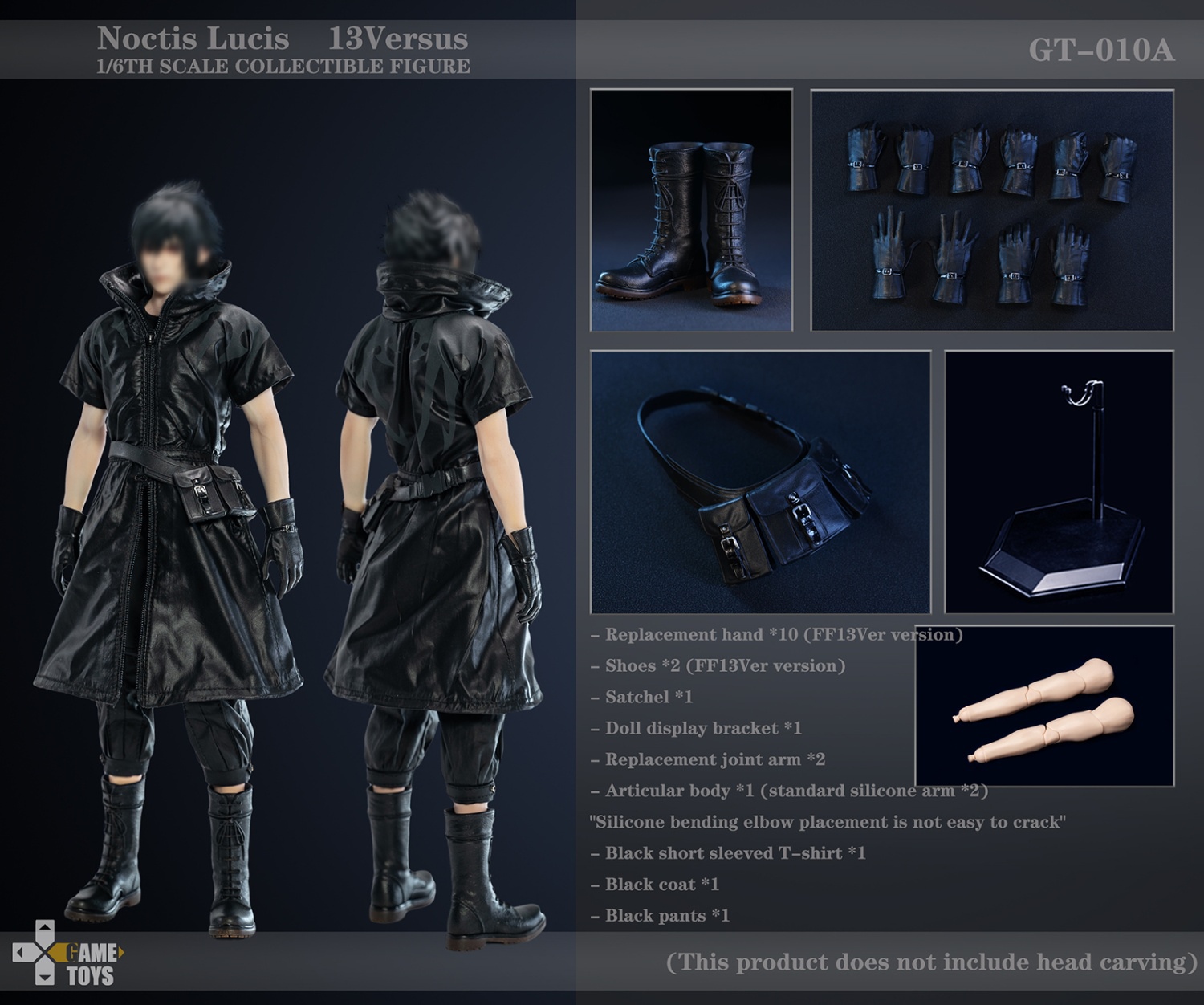 GAMETOYS GT-010 + GT-010A + GT-010B Noctis Lucis (Single Player Version) [FF15 Version] + (Main Body Purchase) + Throne (Additional Purchase)