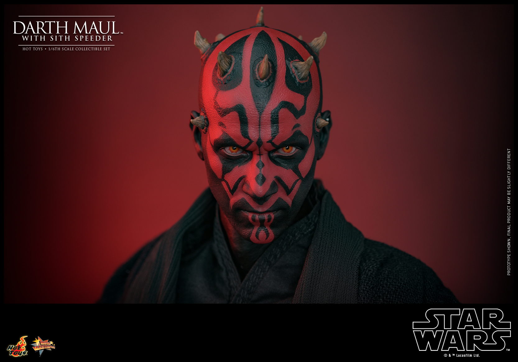 Hot Toys MMS749 Star Wars Episode I: The Phantom Menace™ - Darth Maul™ with Sith Speeder