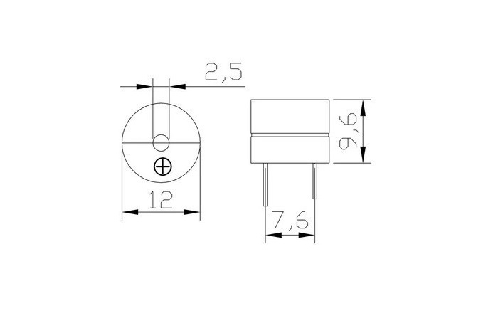Active buzzer 10 mm โมดูลลำโพงแบบ Active 5V สต็อกไทยส่งไว