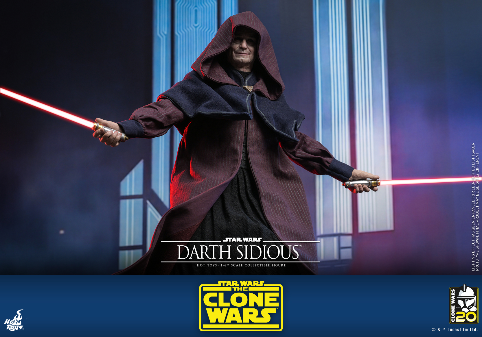 Hot Toys TMS102 1/6 Star Wars: The Clone Wars™ - Darth Sidious™