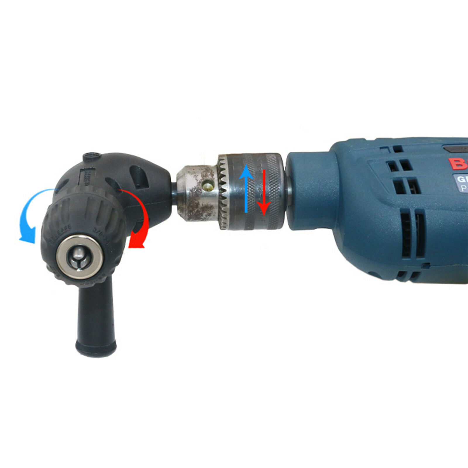 CH03 ข้อต่อสว่าน 90 องศา หัวจับปลดเร็ว 0.8-10 มิล