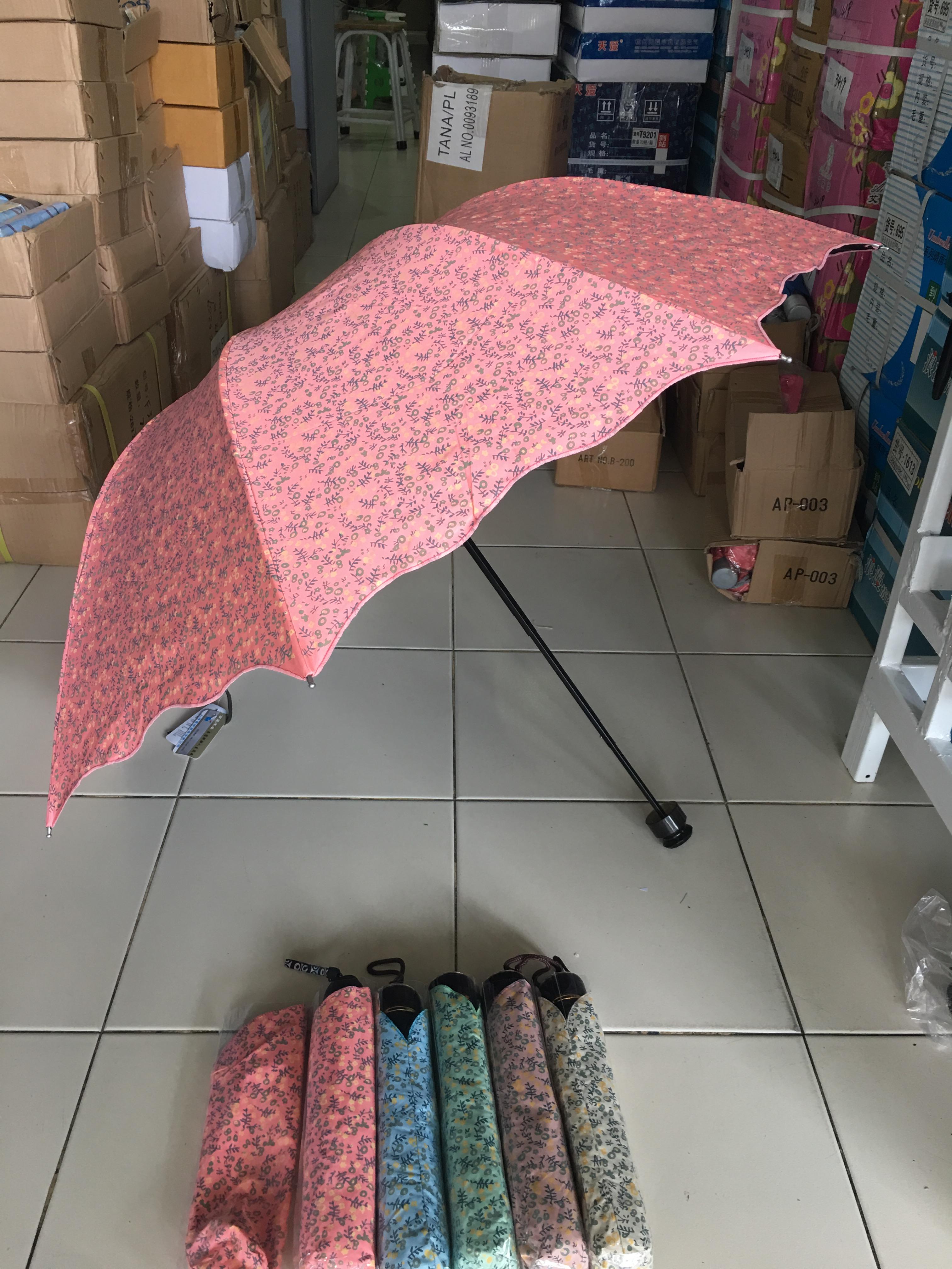 ร่มโค้งแฟชั่นยูวีสีดำ รหัส 4309D