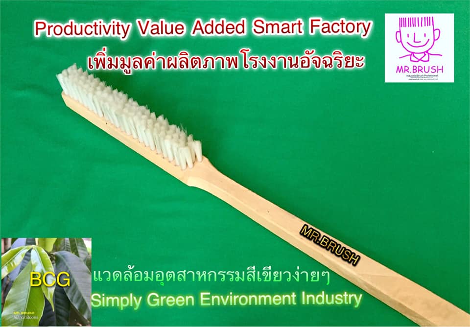 แปรงไม้ด้ามจับ