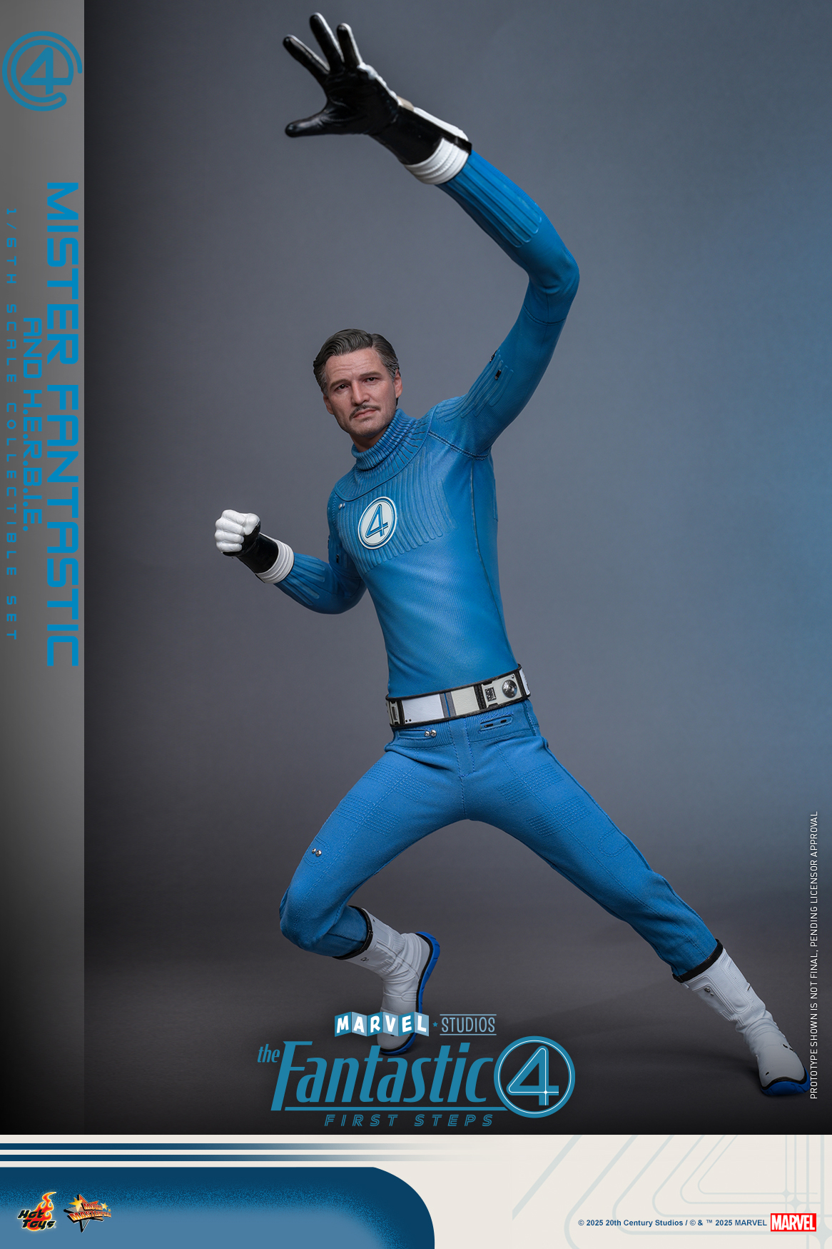 Hot Toys MMS822 The Fantastic Four: First Steps - Mister Fantastic and H.E.R.B.I.E.