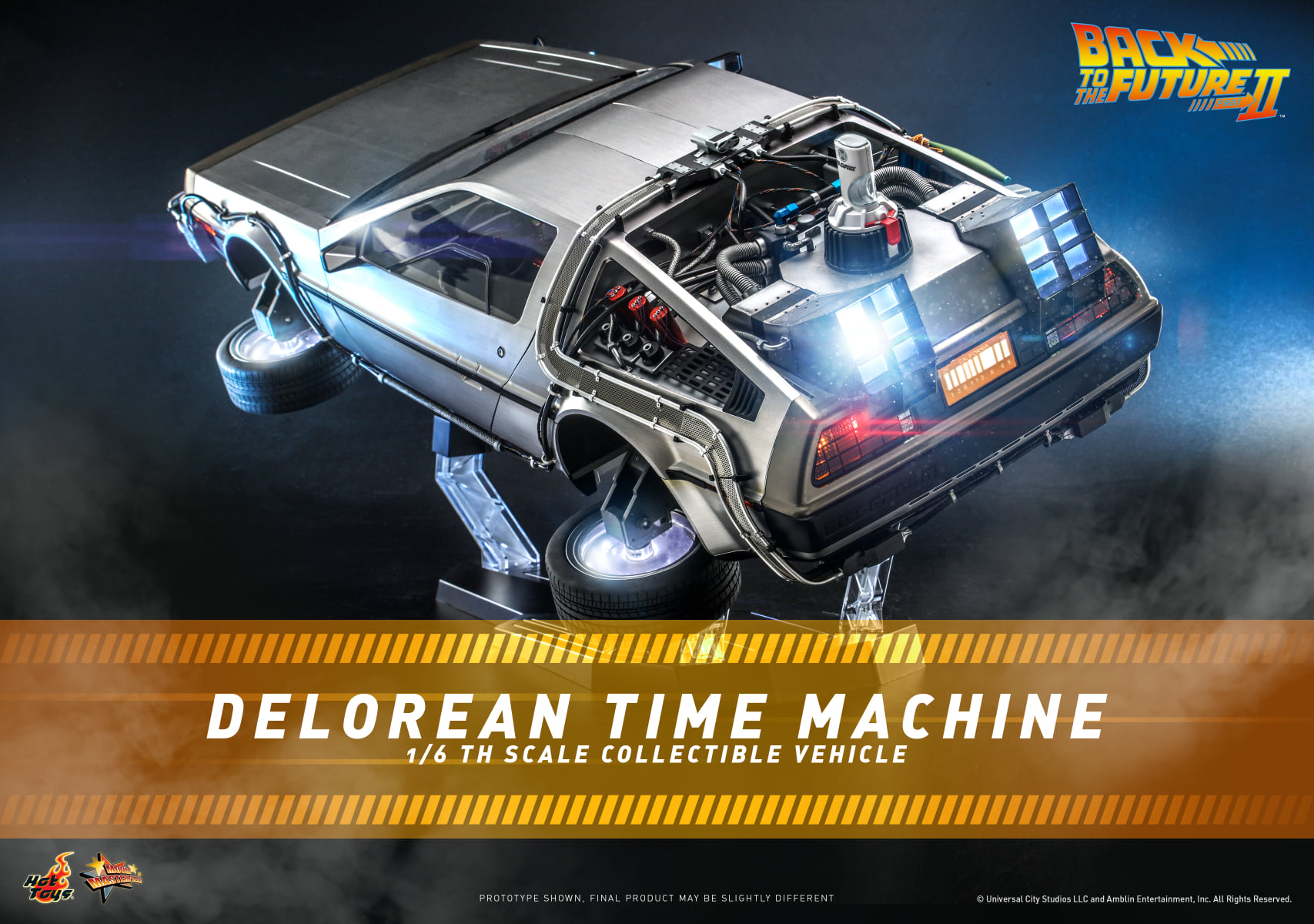 Hot Toys MMS636 1/6 Back to the Future II - DeLorean Time Machine