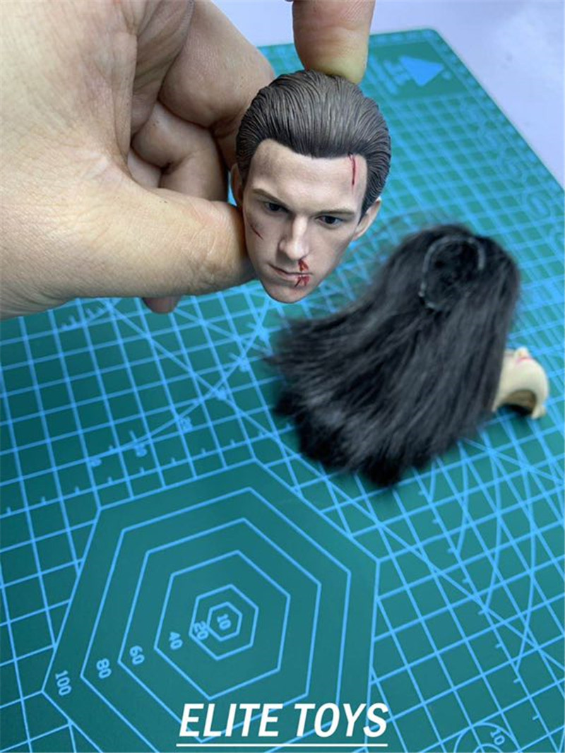 ELITE TOYS ET007 1/6 Avengers Spider-Man Damages The Headsculpt